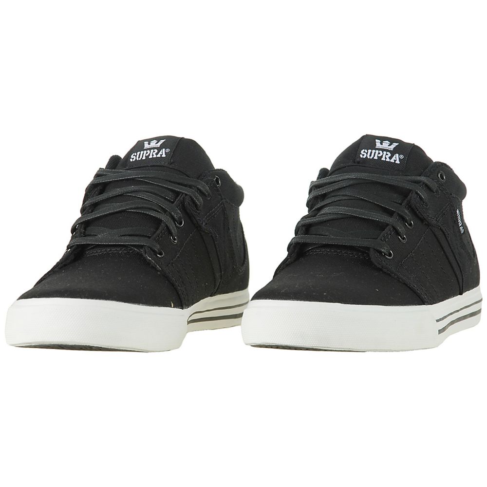 Chaussures de Skate Supra EE Diablo 1.5 Noir Black Canvas Homme | QXS-34958501